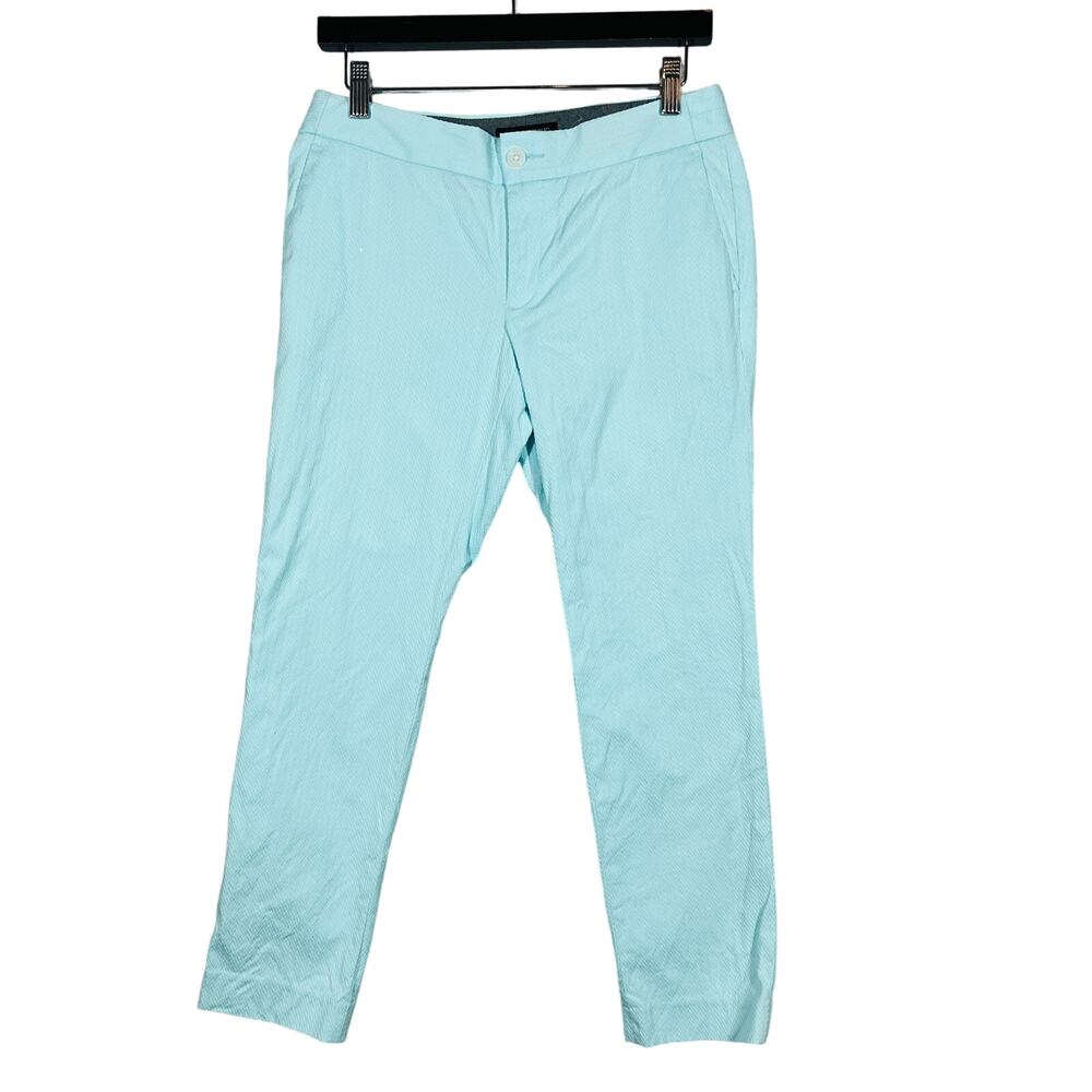 NEW! Banana Republic Hampton Fit Curvy Pant Mint Green Ankle Casual - 2